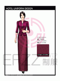 中餐迎賓制服設計效果圖574