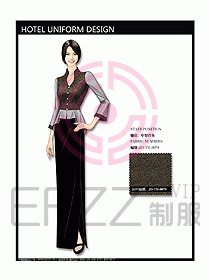 中餐迎賓制服設(shè)計效果圖573