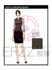 中餐服務(wù)員制服設(shè)計(jì)效果圖1143