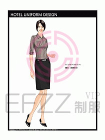 酒店總臺大堂制服設(shè)計(jì)圖422