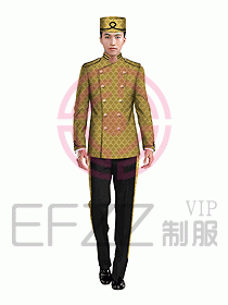 酒店門(mén)童制服設(shè)計(jì)效果圖628