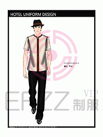 酒店門(mén)童制服設(shè)計(jì)效果圖672