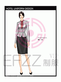 前臺(tái)服務(wù)生制服設(shè)計(jì)效果圖462