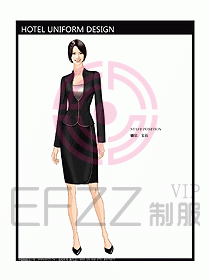 前臺服務(wù)生制服設(shè)計效果圖478