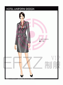 前臺(tái)服務(wù)生制服設(shè)計(jì)效果圖490