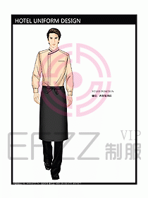 酒店西餐服務生制服設計圖770