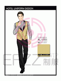 酒店中餐服務(wù)員制服設(shè)計圖1246