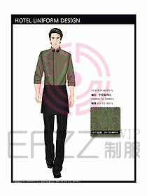 酒店中餐服務員制服設計圖1244