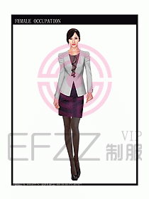 女時(shí)尚秋冬職業(yè)裝設(shè)計(jì)圖678