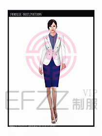 女時尚秋冬職業裝設計圖692