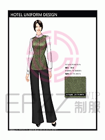 酒店客房服務員制服設計338