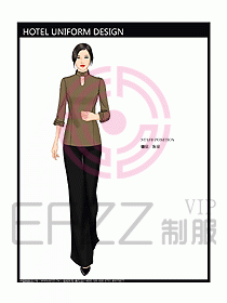 酒店客房服務(wù)員制服設(shè)計343