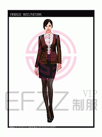 時尚職業女西服設計圖805