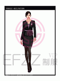 時尚職業女西服設計圖828