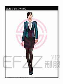 時尚職業女西服設計圖834