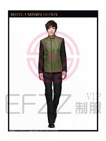 酒店中餐服務(wù)員制服設(shè)計(jì)圖1261