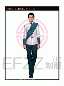 酒店中餐服務員制服設計圖1276