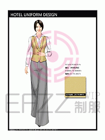 酒店西餐服務(wù)生制服設(shè)計圖778