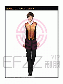 酒店西餐服務(wù)生制服設(shè)計(jì)圖790