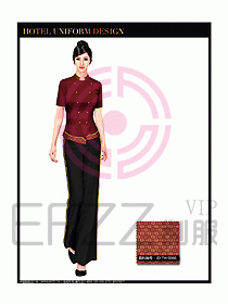 桑拿會(huì)所服務(wù)員制服設(shè)計(jì)圖302